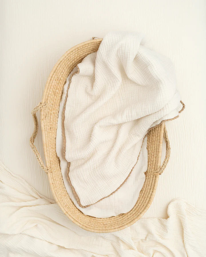 lace baby blanket / full size - fawn <br>Willaby