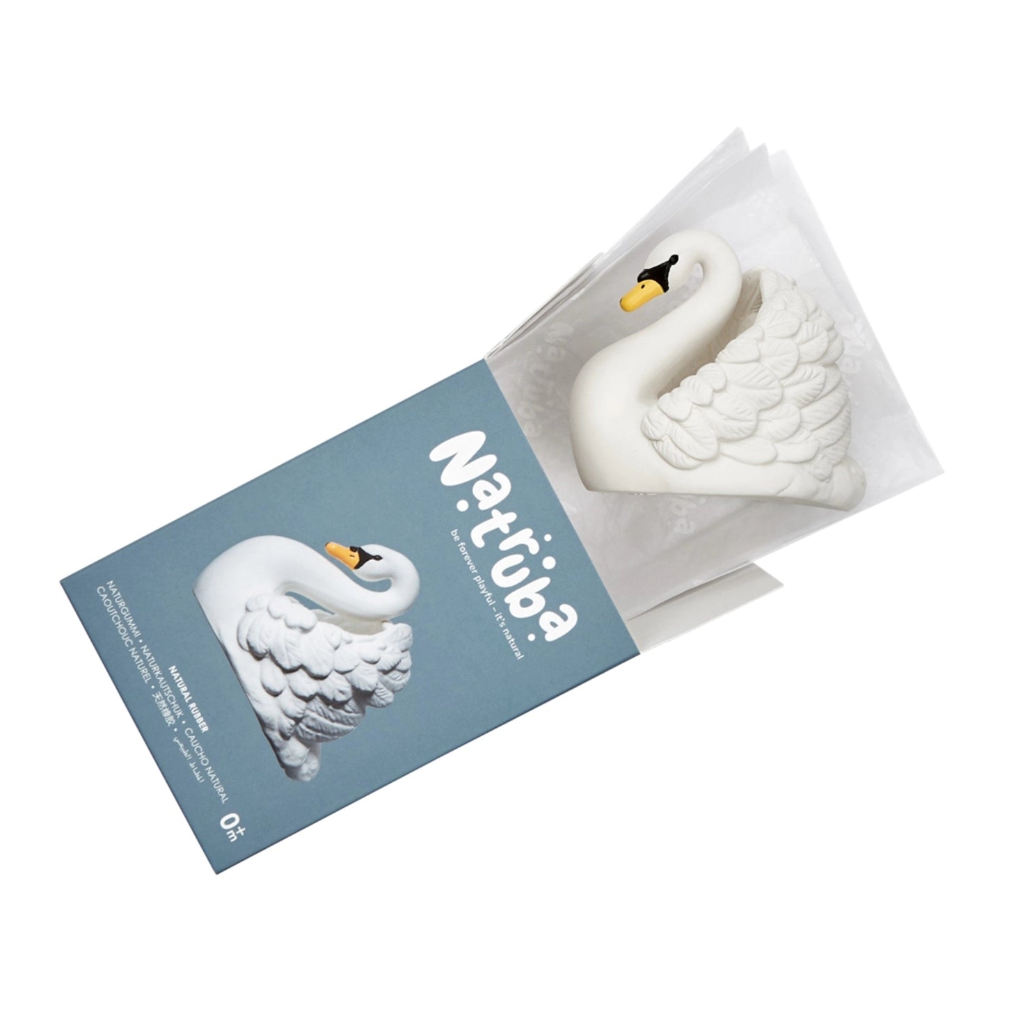 Natural Rubber Bath Toy - Swan