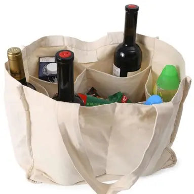 Organic Cotton Flea Market Tote w/ pockets