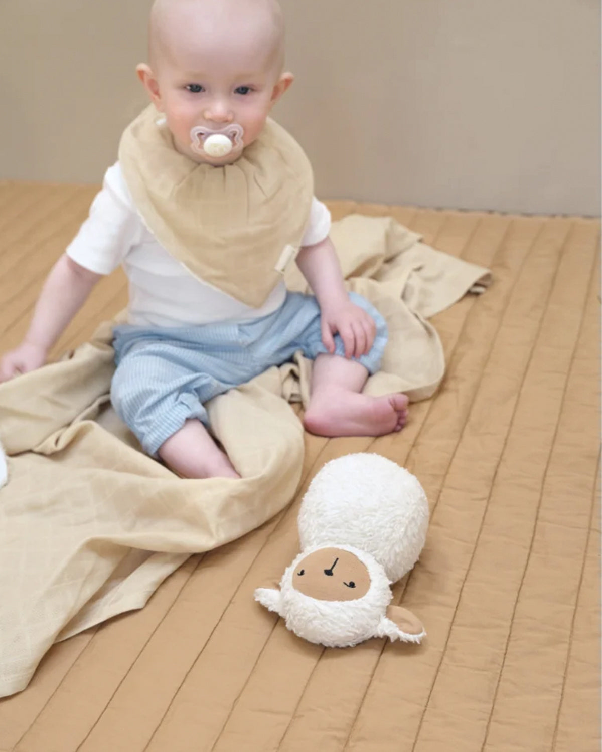Bandana Bib - Wheat - 2 pack <br> Fabelab