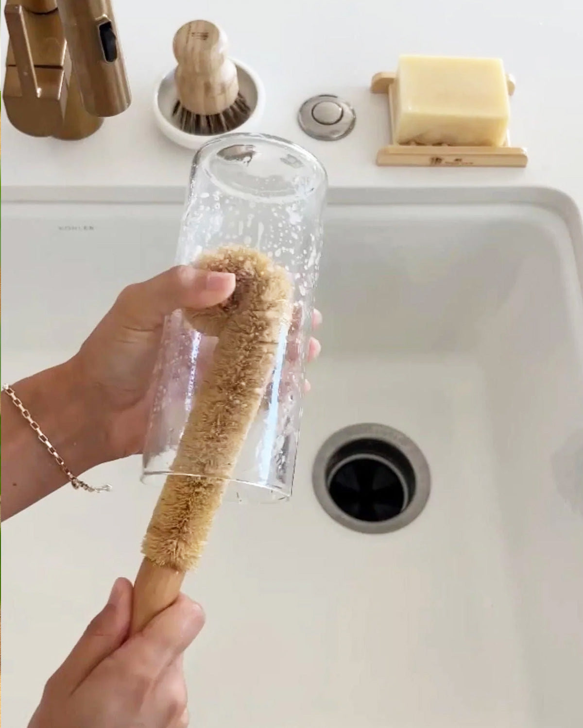 Coconut Bottle Scrub Brush