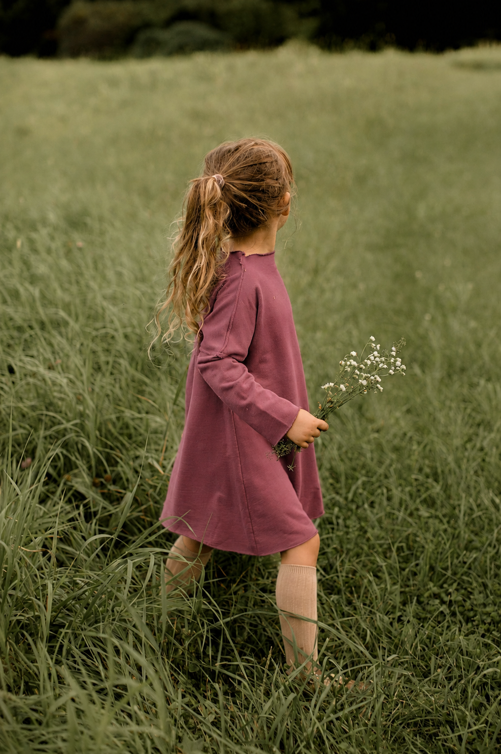 French Terry Pullover Dress