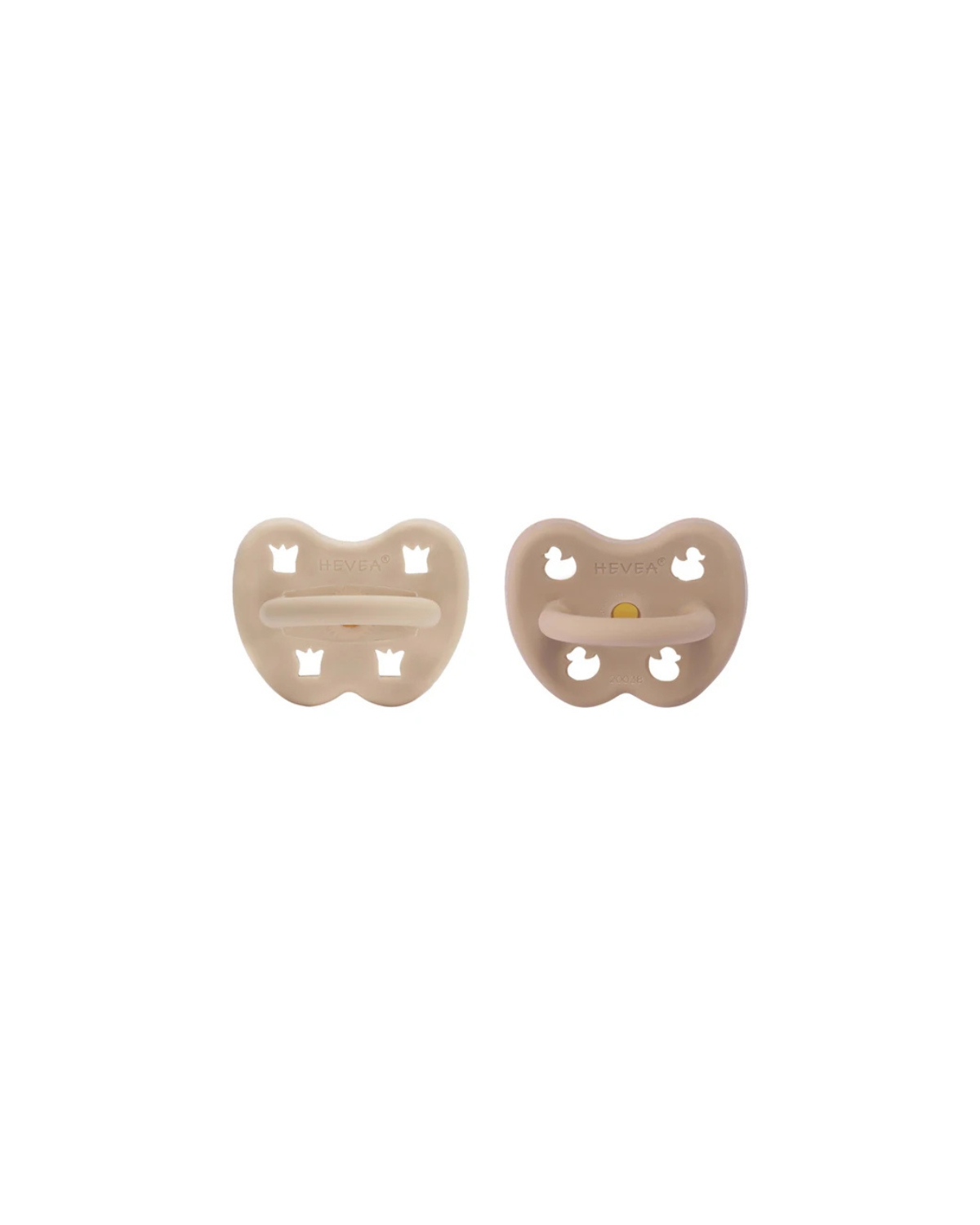 Pacifier Orthodontic 2-pack - Sand & Beige <br> Hevea
