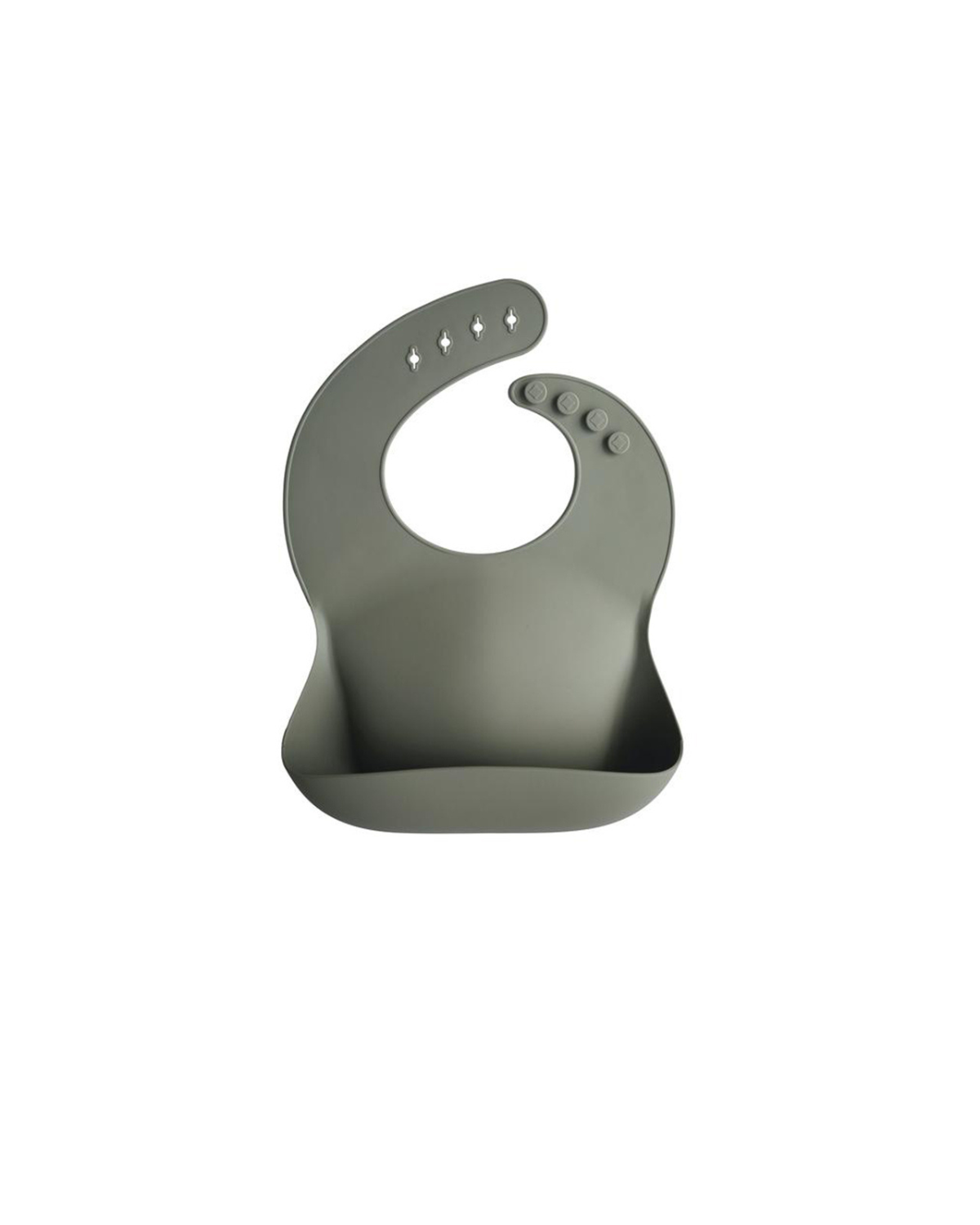 Silicone Baby Bib - Silver Sage