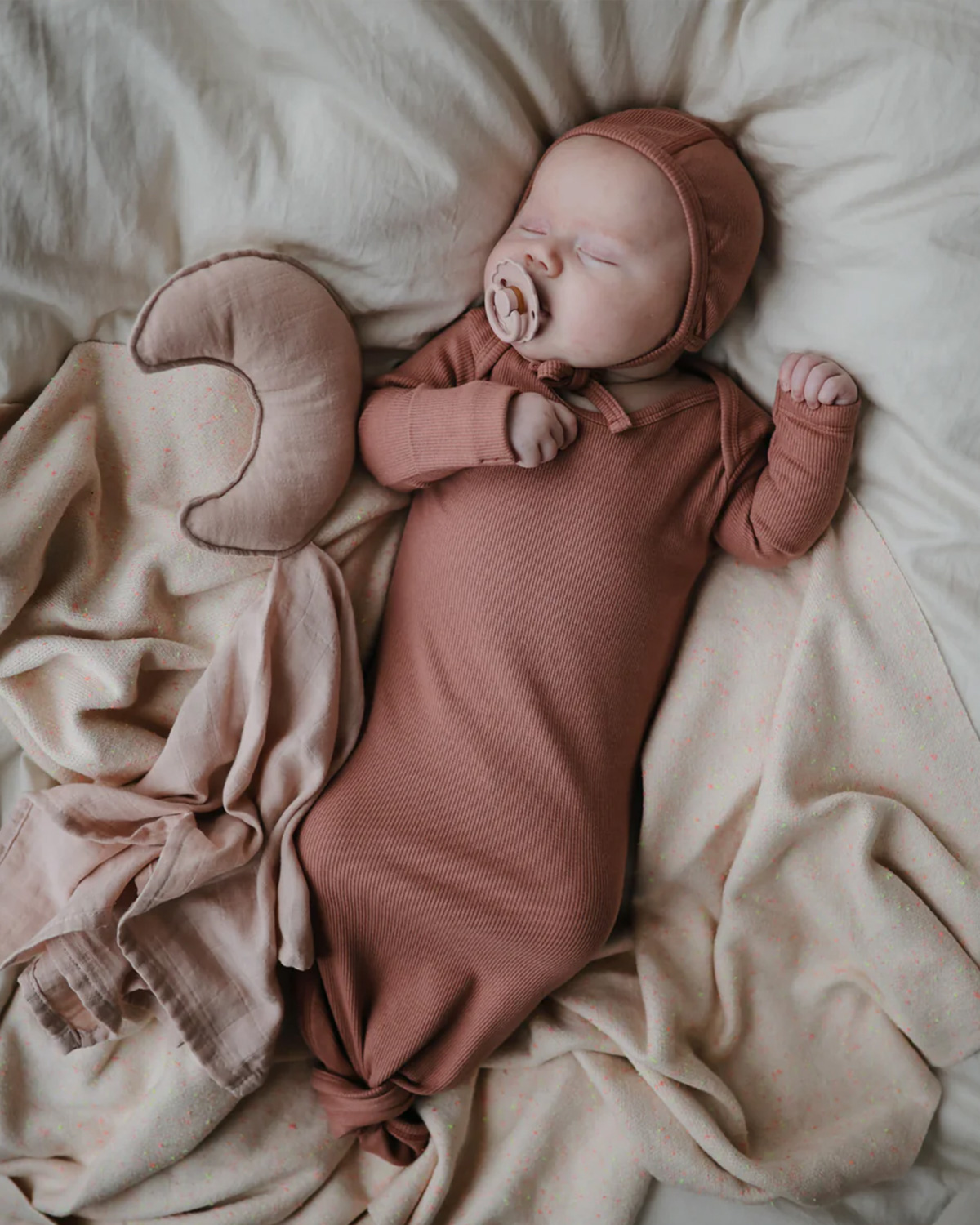 Pacifier Natural Rubber Daisy 2 Pack - Blush & Cream