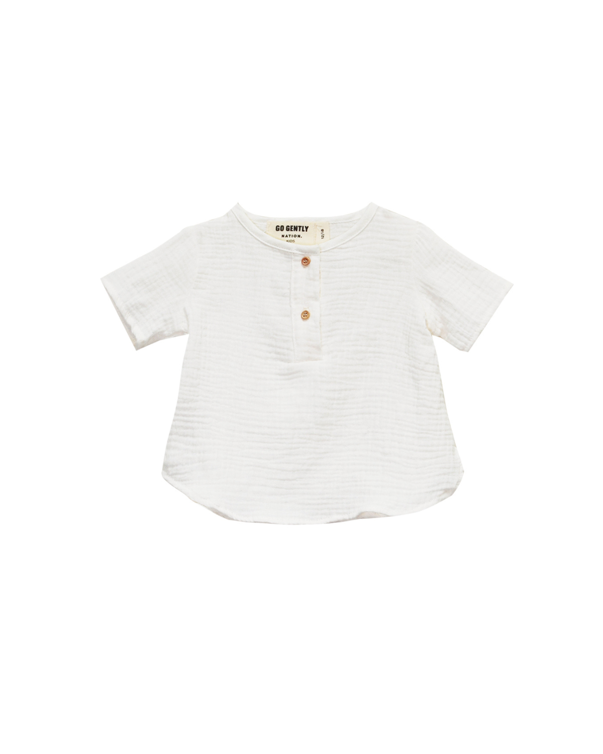 Gauze Placket Tee