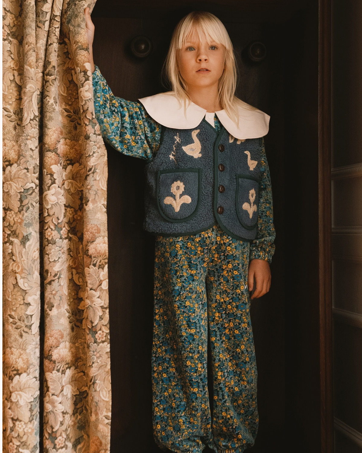 Flower Pattern Sweatpant <br> Tiny Cottons