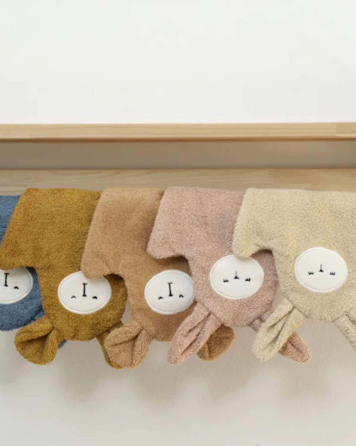 Bath Mitts - Bear - 2 pack - Caramel Mix <br> Fabelab