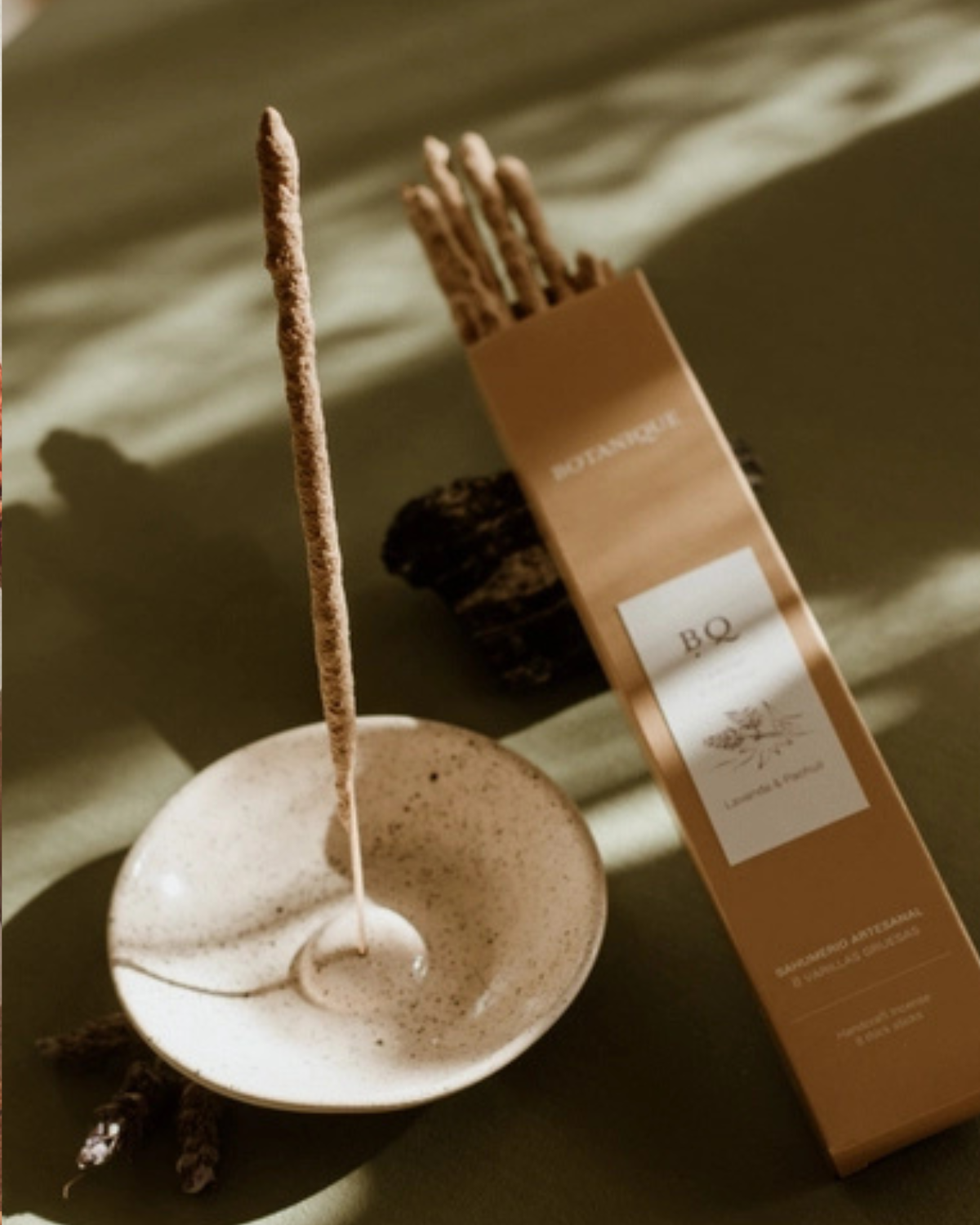 Curved Ceramic Incense Holder
