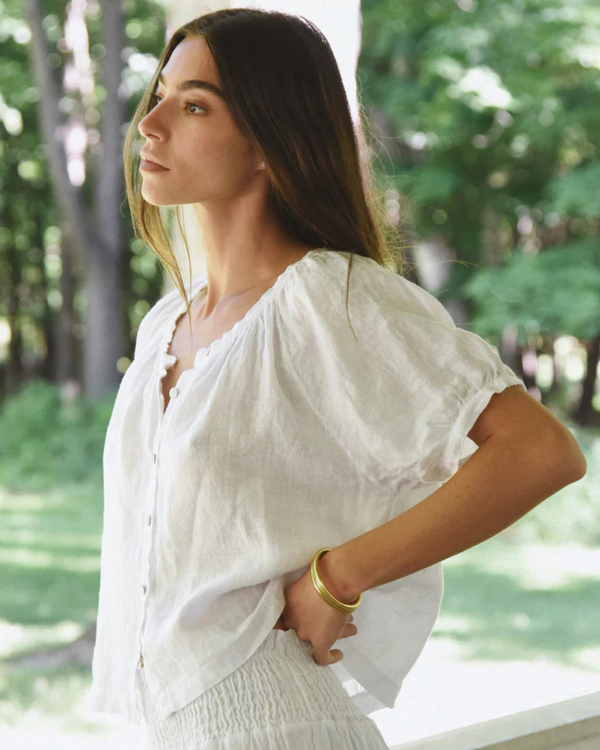 Jade Blouse - blanco