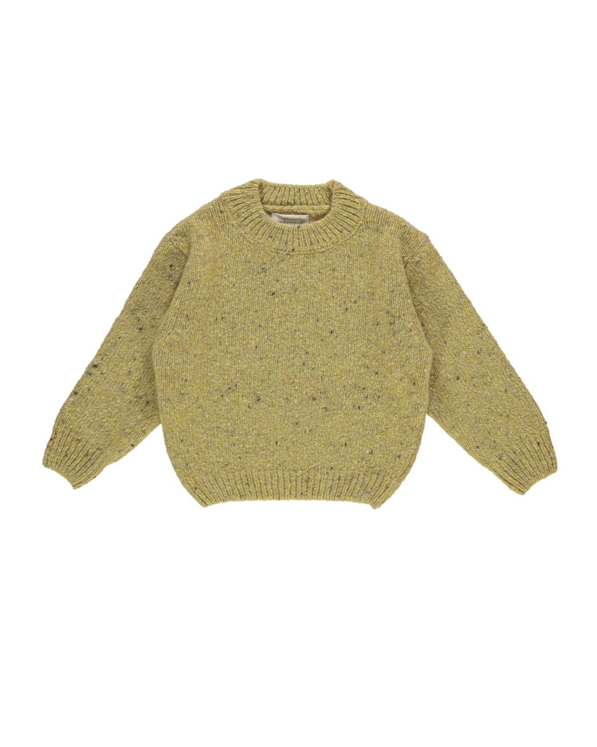 PULL THÉ WOOL KIDS Speckled Yellow <br>Poudre Organic