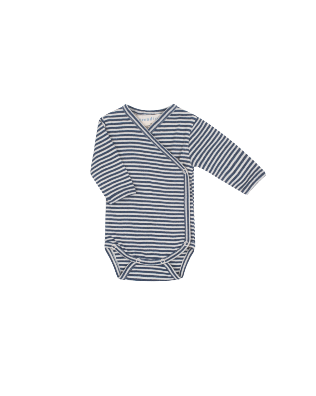 Baby Wrap Onesie - navy/ natural stripe <br> Serendipity