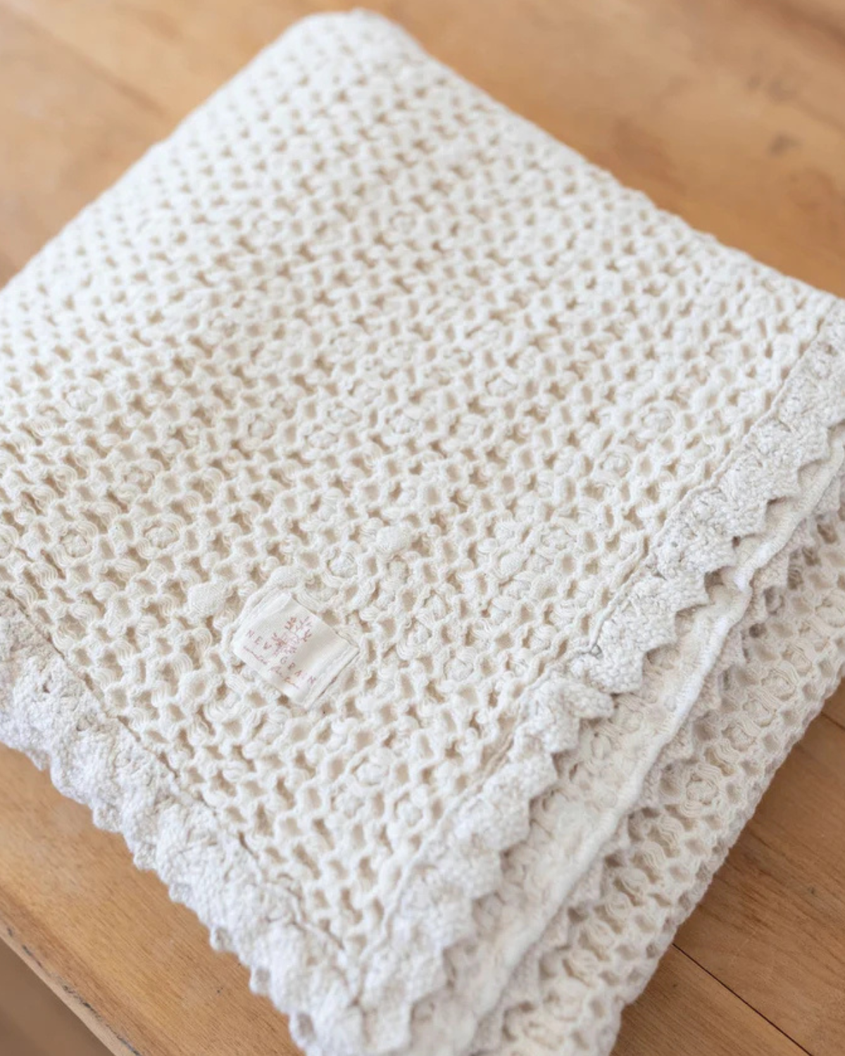 Organic Waffle Blanket - baby size <br> new grain