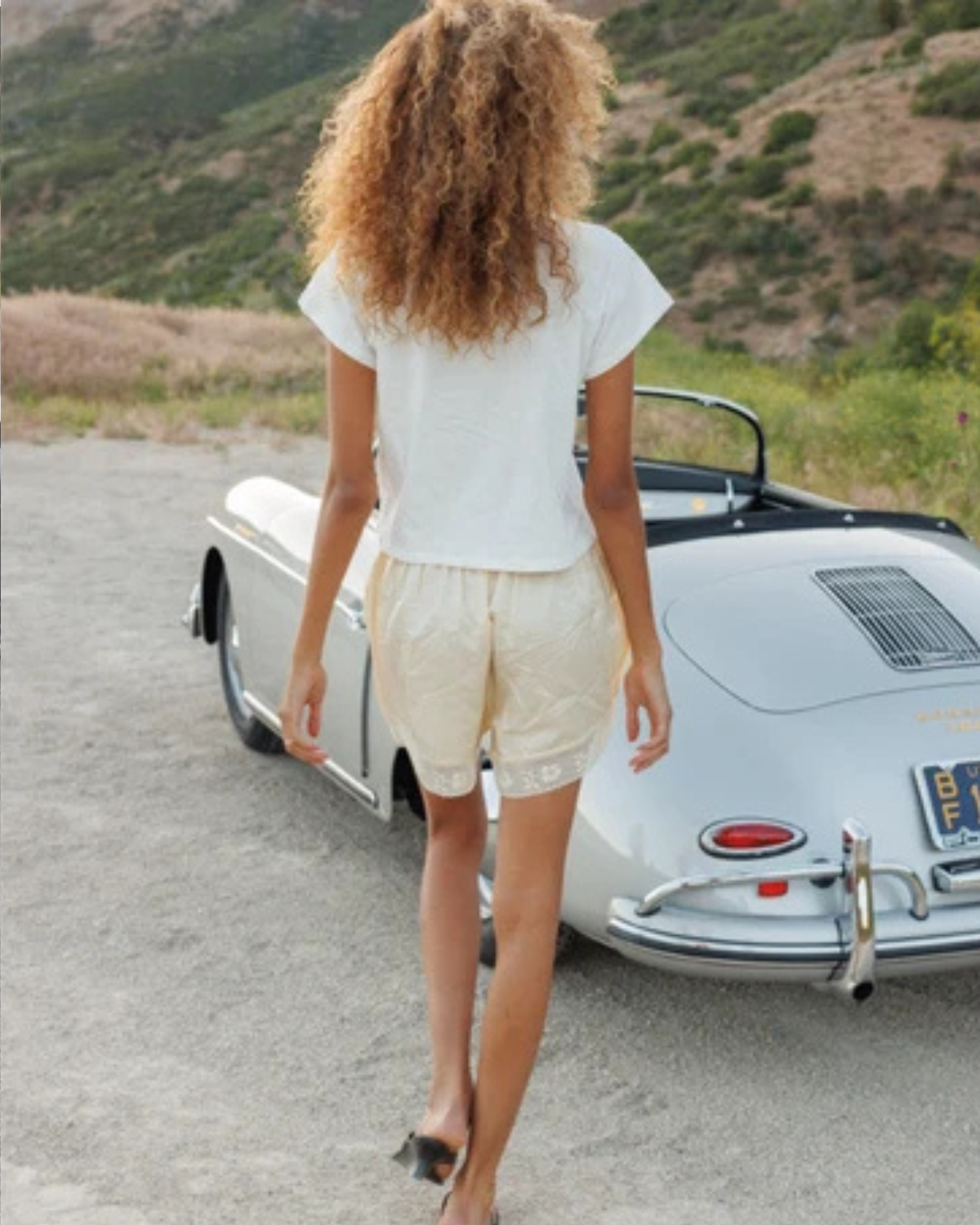 Silk Boxer Short - sweet cream