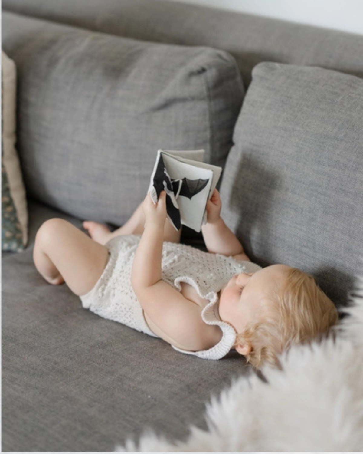 Baby Crinkle Fabric Book - organic cotton