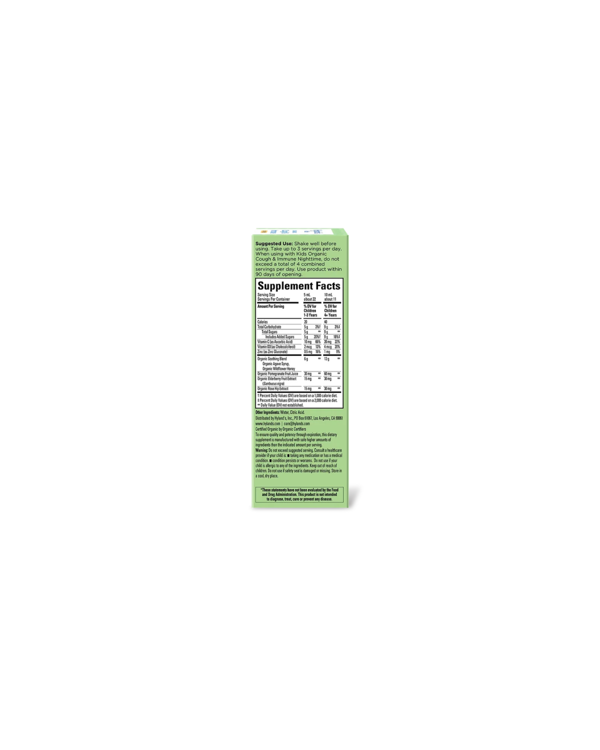 Organic Kids Cough & Immune Daytime