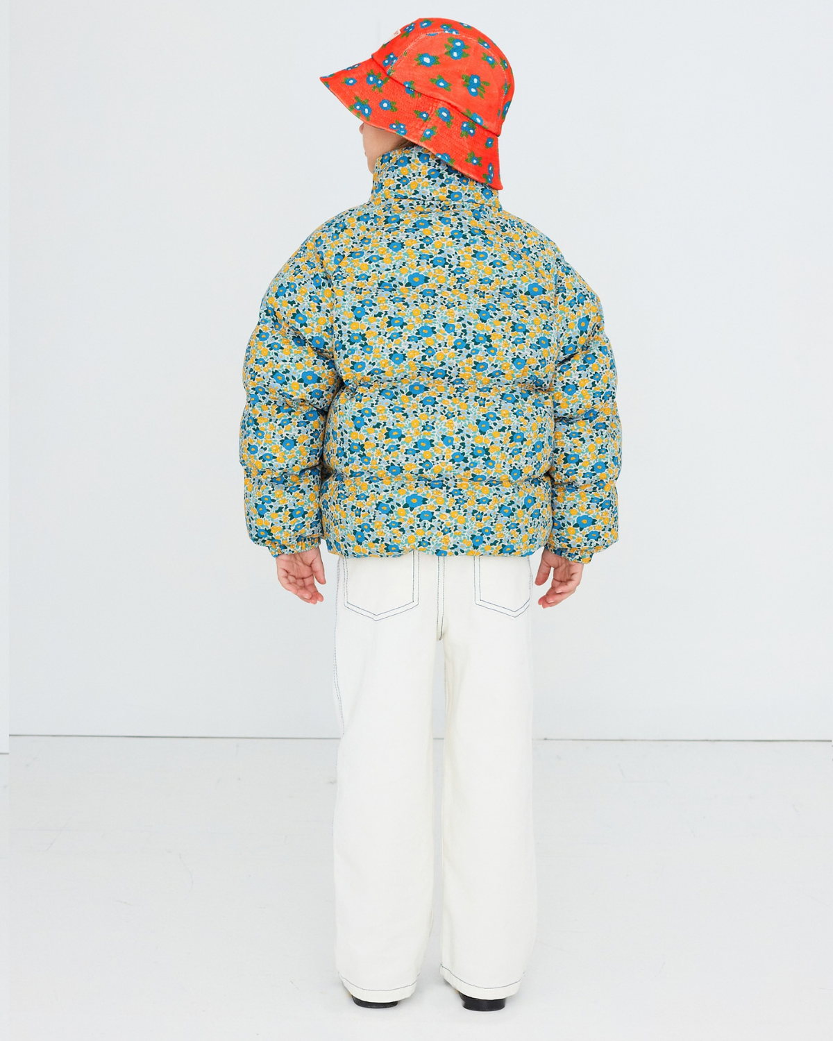 Flower Pattern Padded Jacket <br> Tiny Cottons
