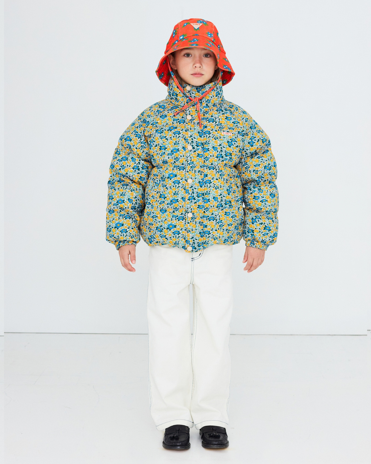 Flower Pattern Padded Jacket <br> Tiny Cottons