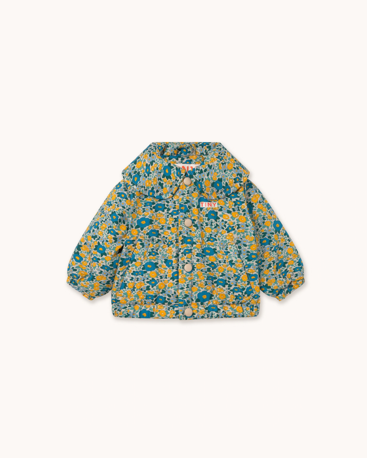 Flower Pattern Padded Jacket <br> Tiny Cottons
