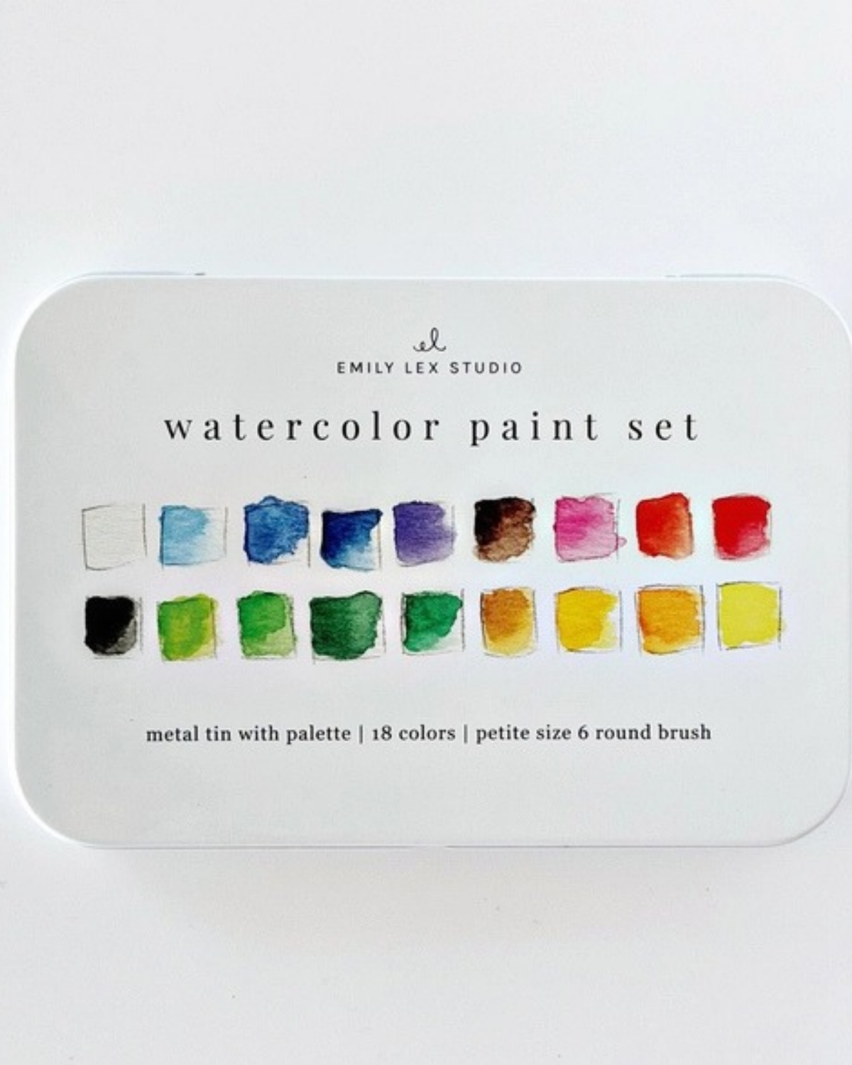 Watercolor Paint Set 18 Colors with Brush