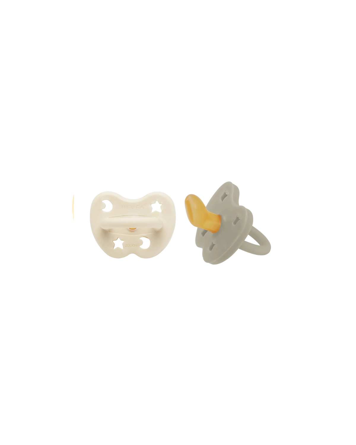 Pacifier Orthodontic 2-pack - oat/milky white <br> Hevea