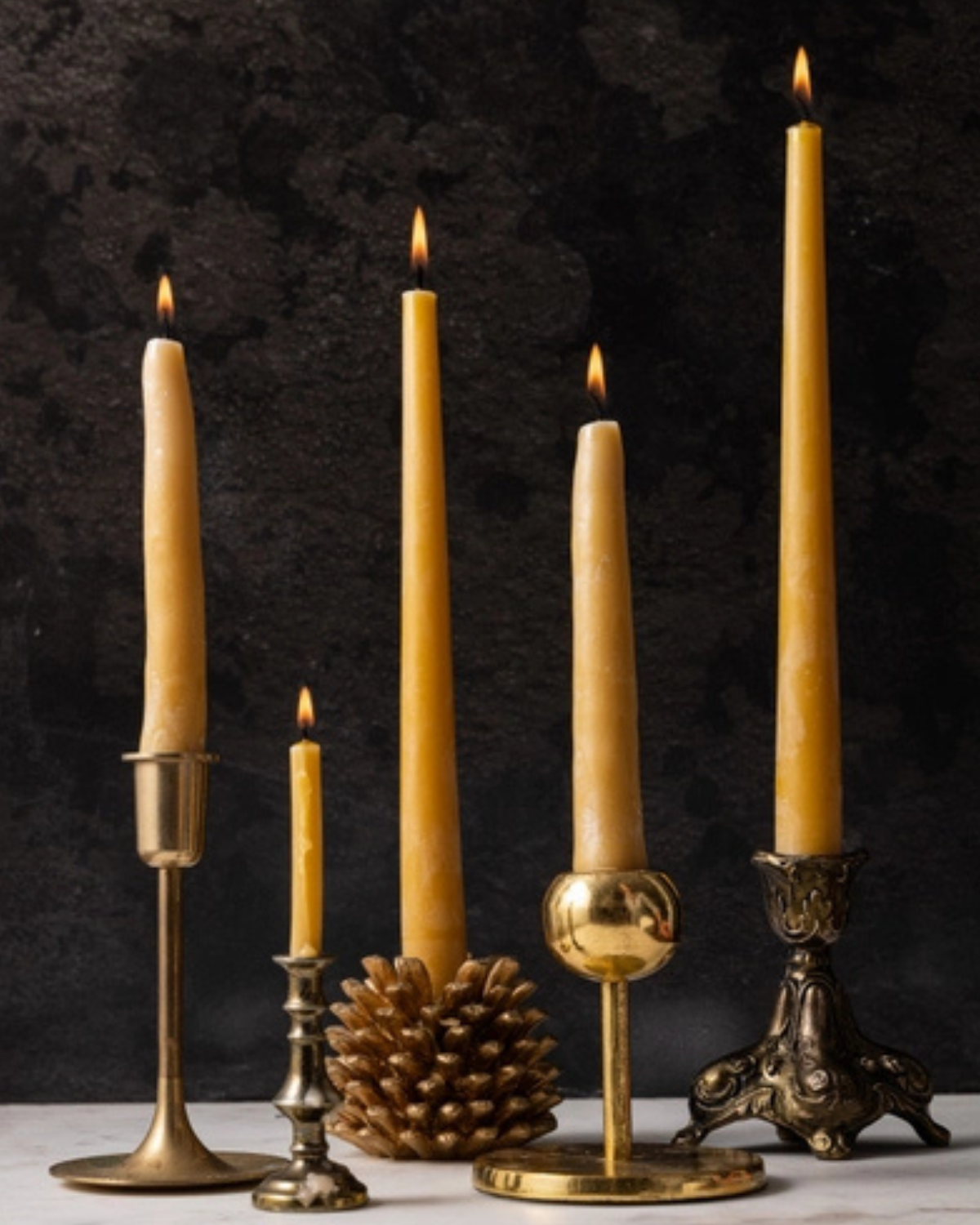 Pure Beeswax 10" Classic Tapers