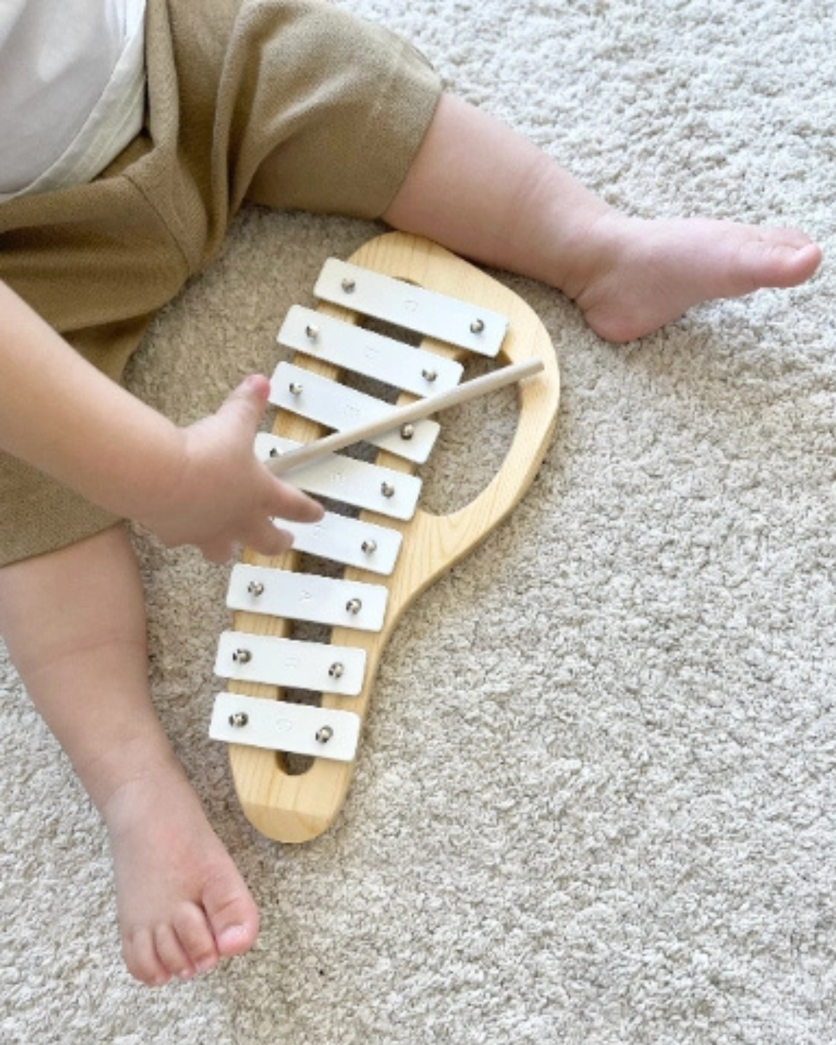 Minimalist Baby Wooden Xylophone Musical Instrument