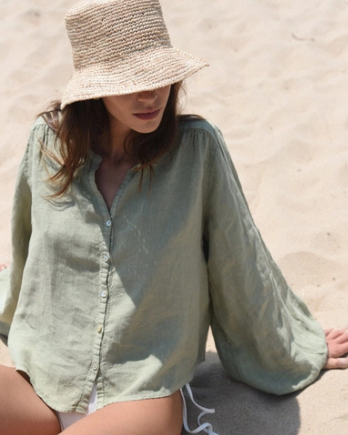 The Lily Blouse - sage