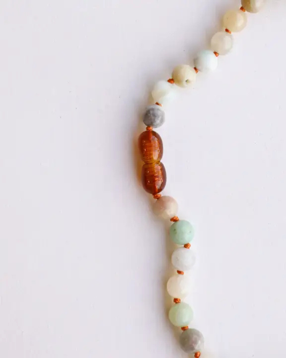 Natural Amazonite Gemstone || Beaded Necklace