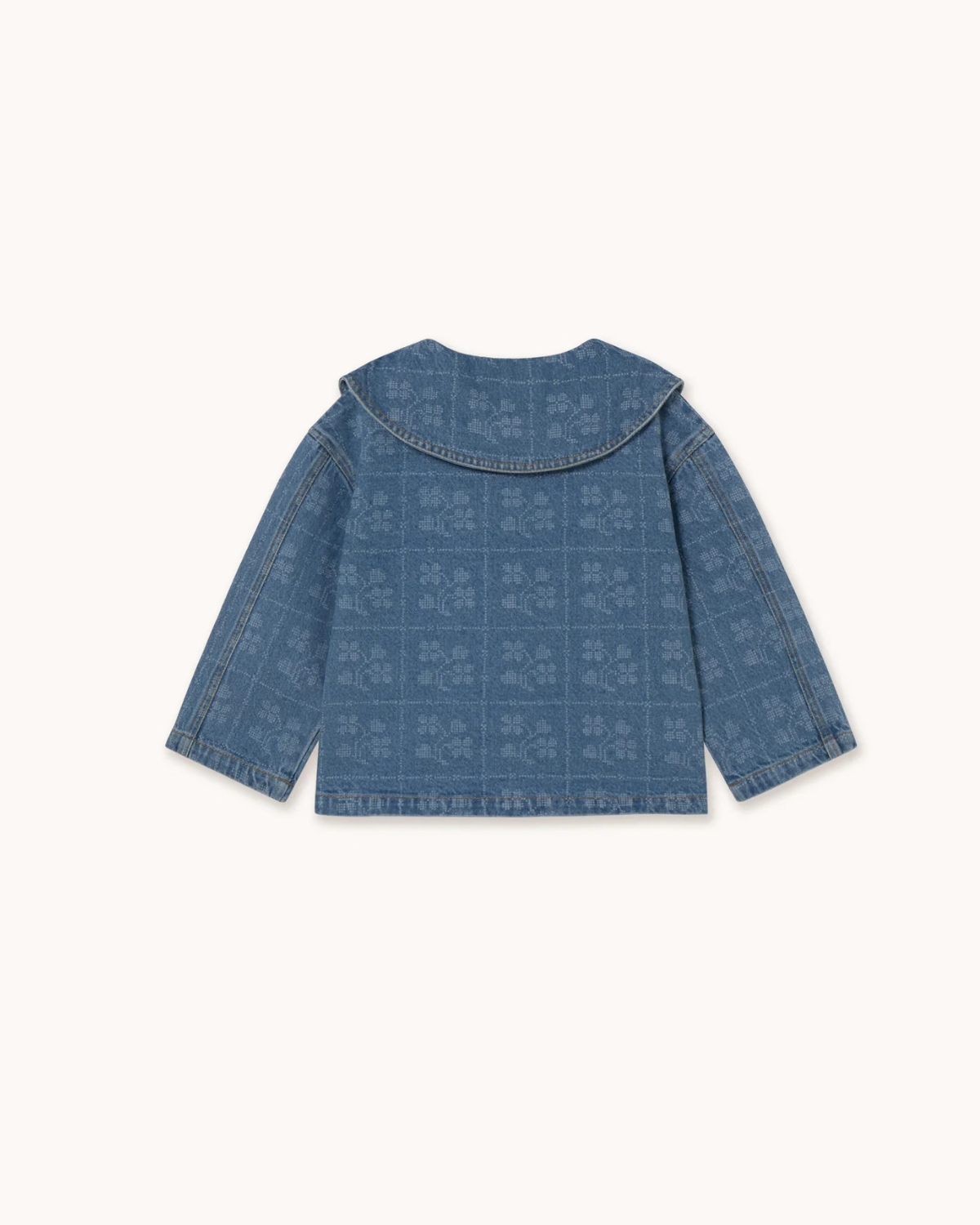 Dots Flowers Denim Jacket <br> Tiny Cottons