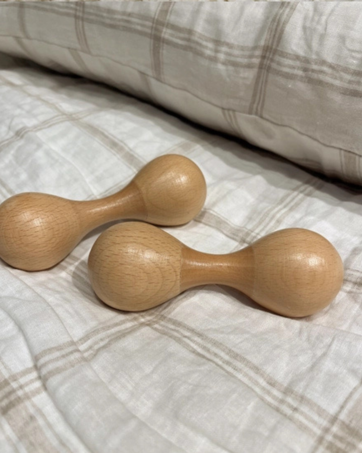 Wooden Double Maracas Baby
