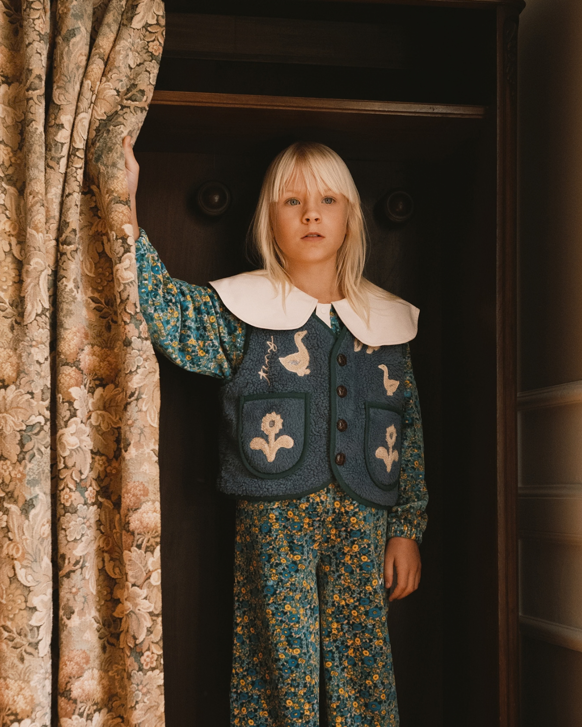 Flower Pattern Sweatpant <br> Tiny Cottons