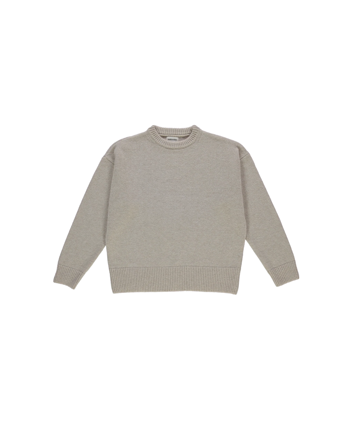 Wool Sweater Natural Beige <br>Poudre Organic
