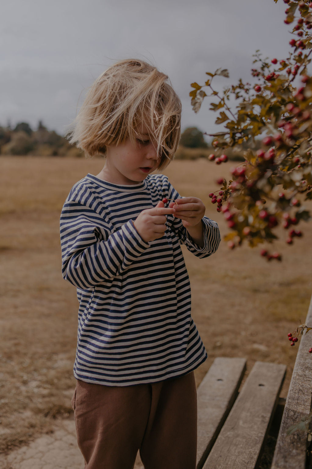 Baby Navy Stripe Long Sleeve Tee