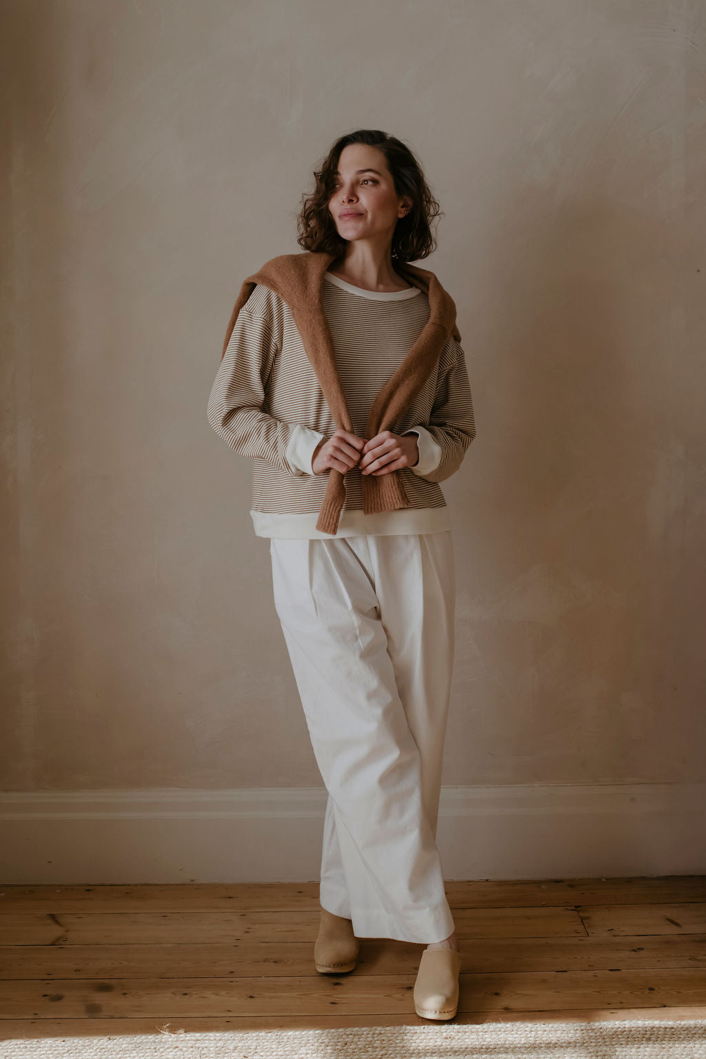 Stripe Crewneck Sweatshirt