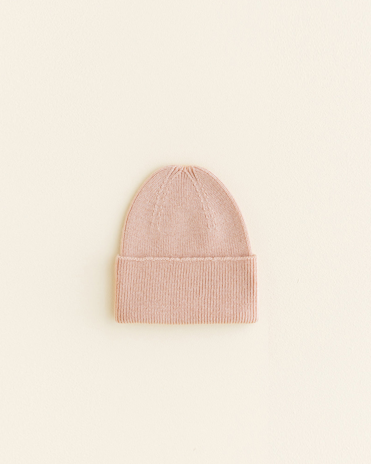 Newborn Beanie Fonzie - Apricot <br>hvid