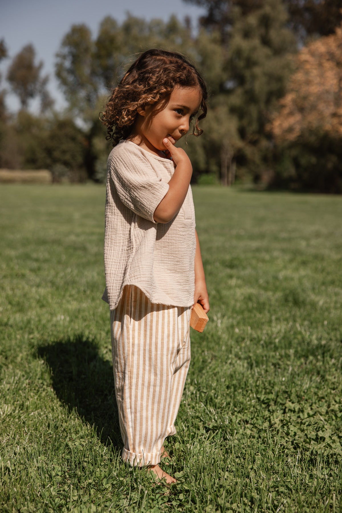 Baby Gauze Placket Tee