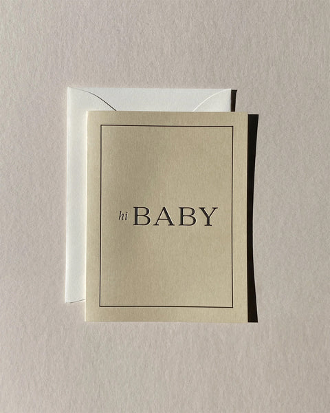 "hi baby" No. 16 Card