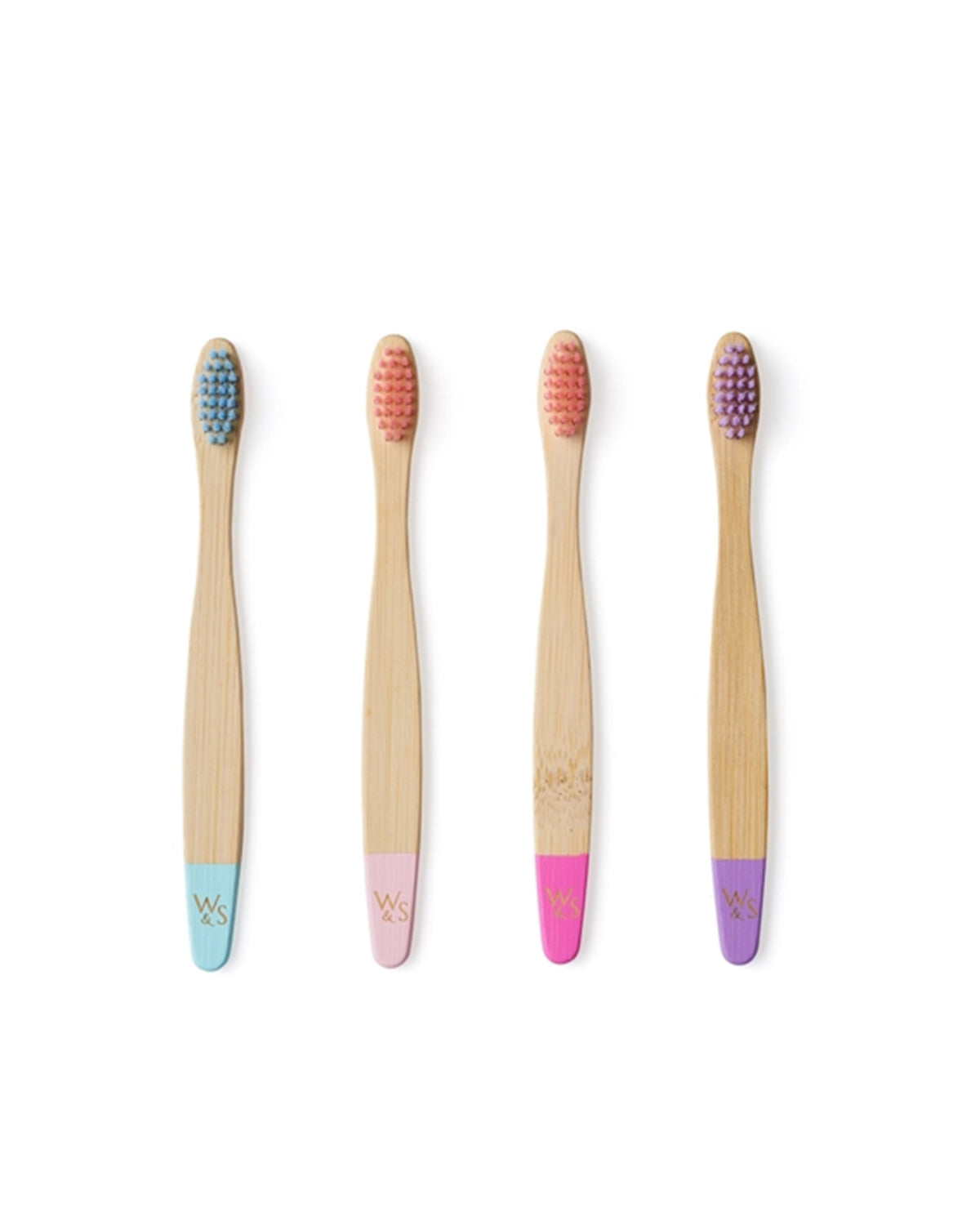 Children's Bamboo Toothbrushes - candy - 4 pack