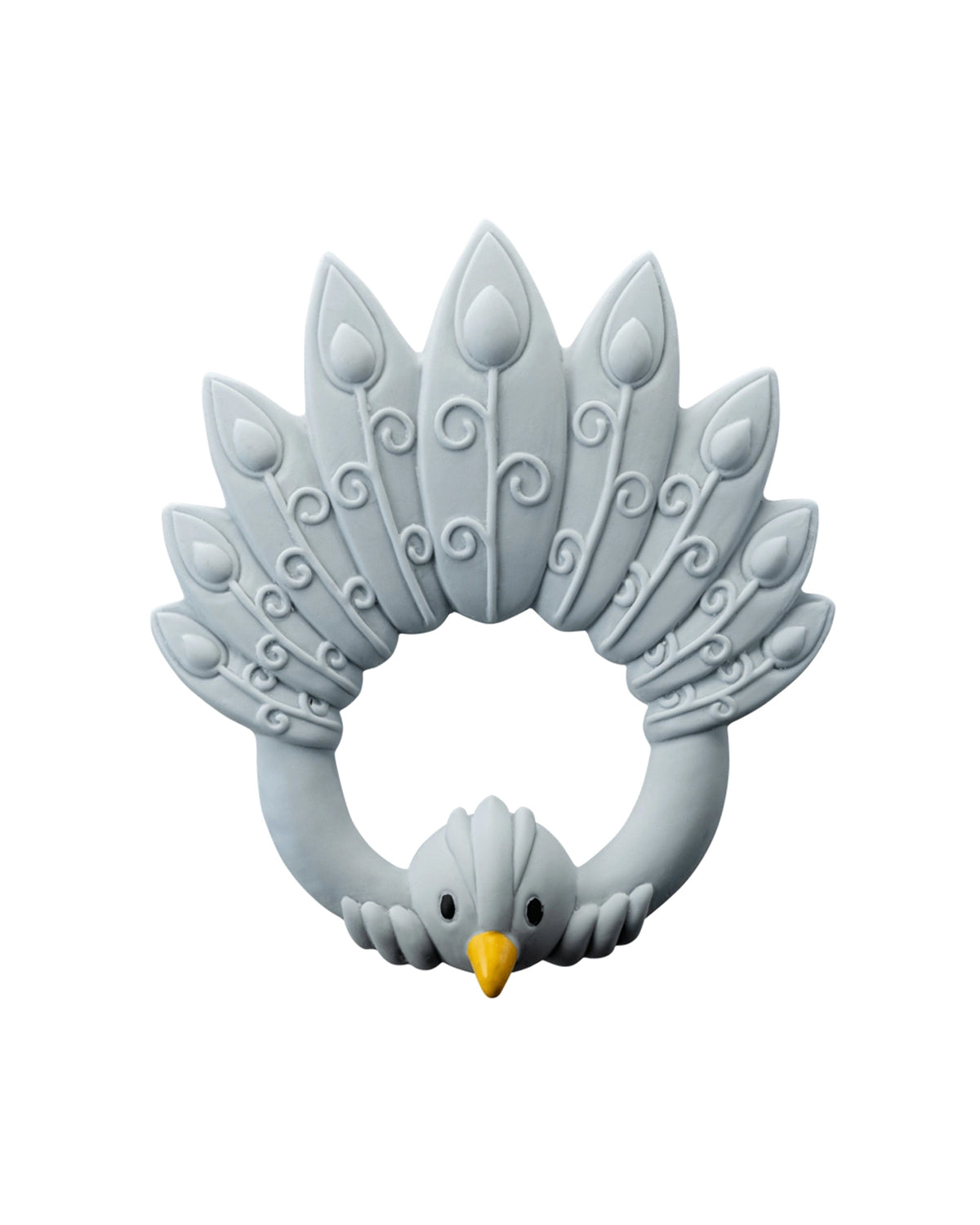 Natural Rubber Teether - Peacock