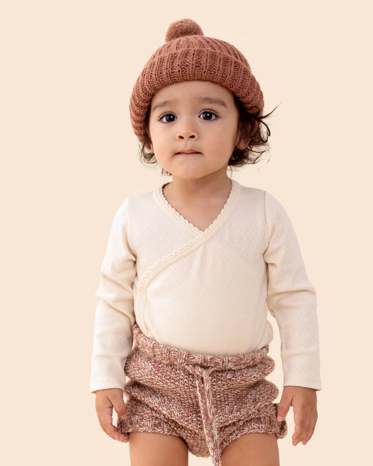 Pointelle Long Sleeve Onesie