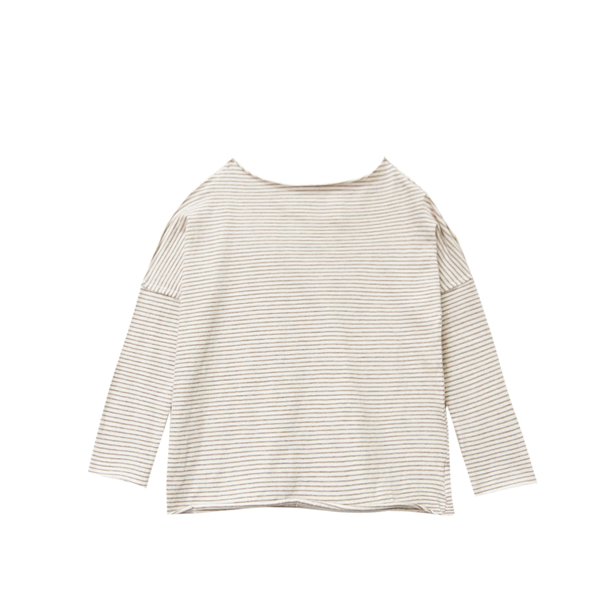 Pullover Tee - sand stripe