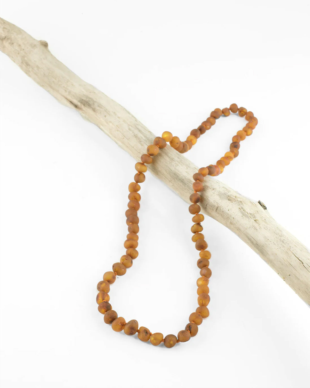 Raw Cognac Baltic Amber || Necklace 16"