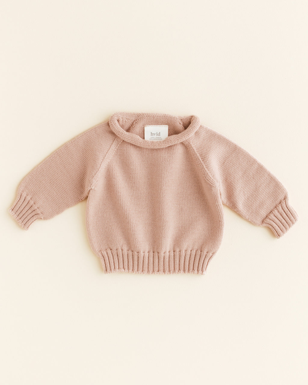 Sweater Georgette - apricot <br>hvid