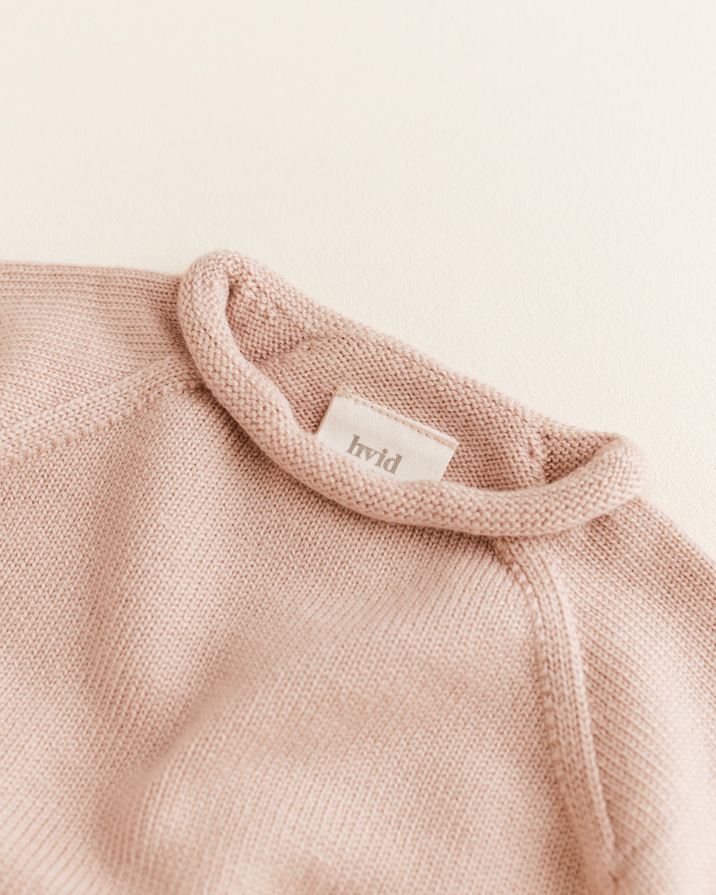 Sweater Georgette - apricot <br>hvid