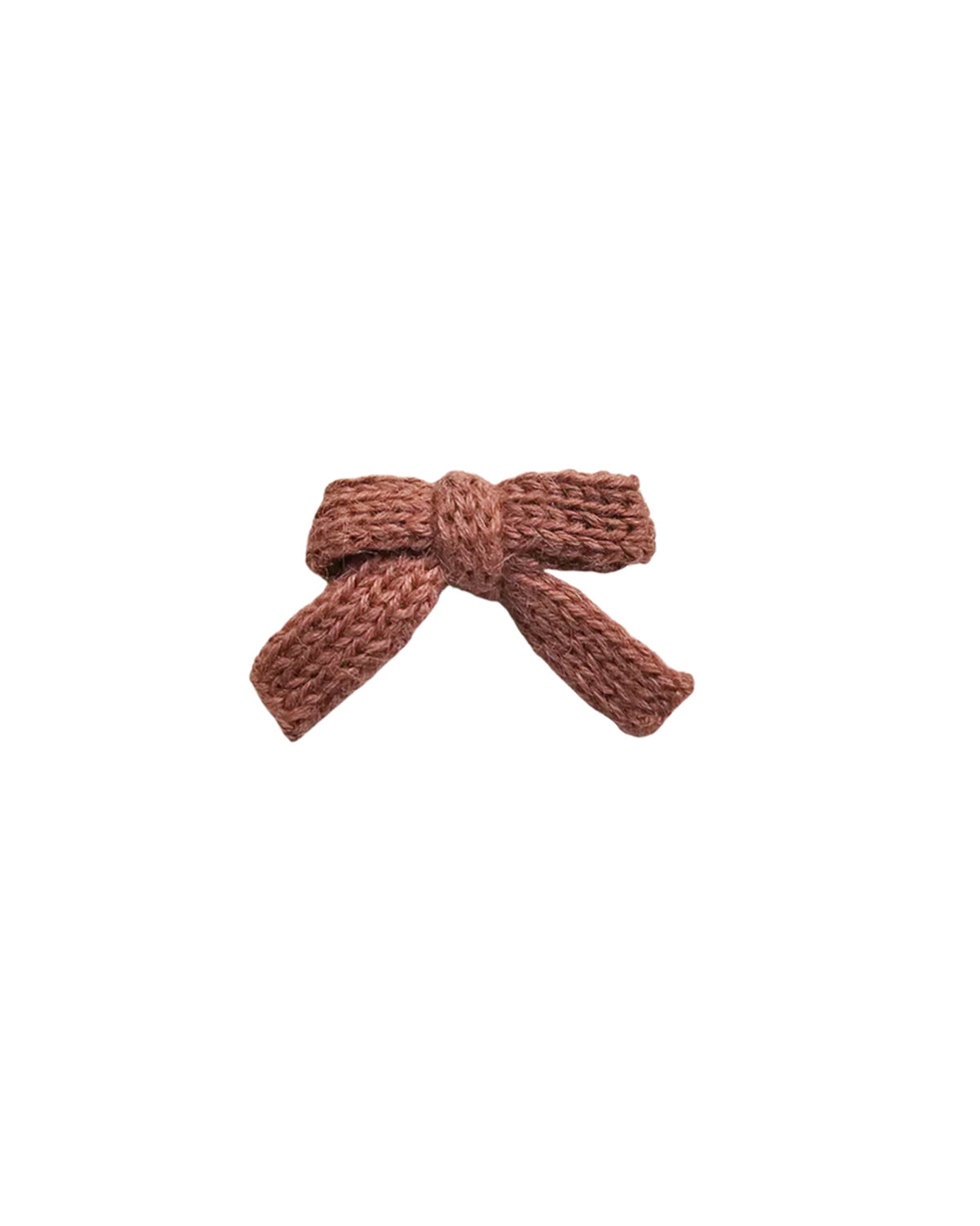 Knit Hair Clip - clay
