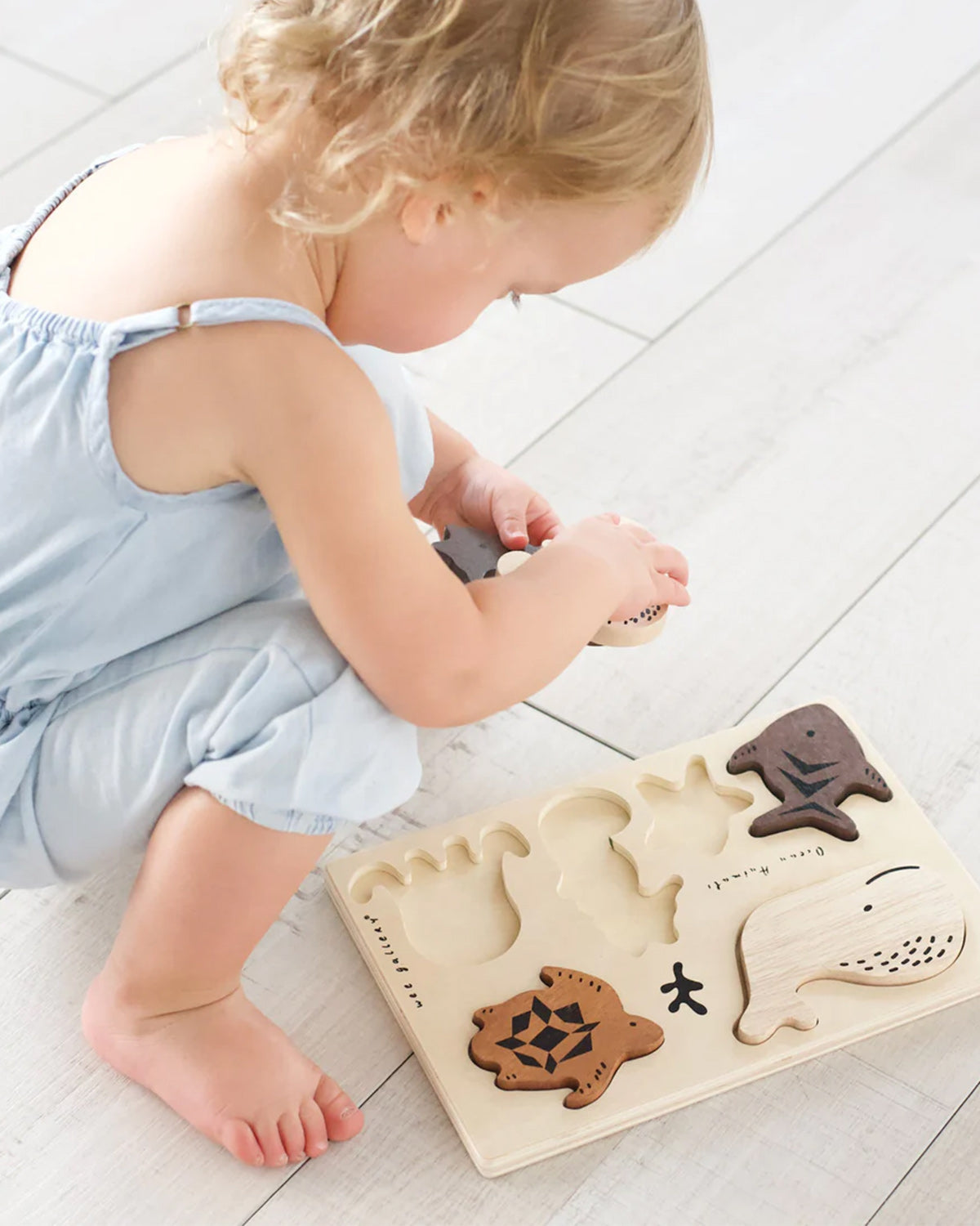 Wooden Puzzle - Ocean Animals- <br>Wee Gallery