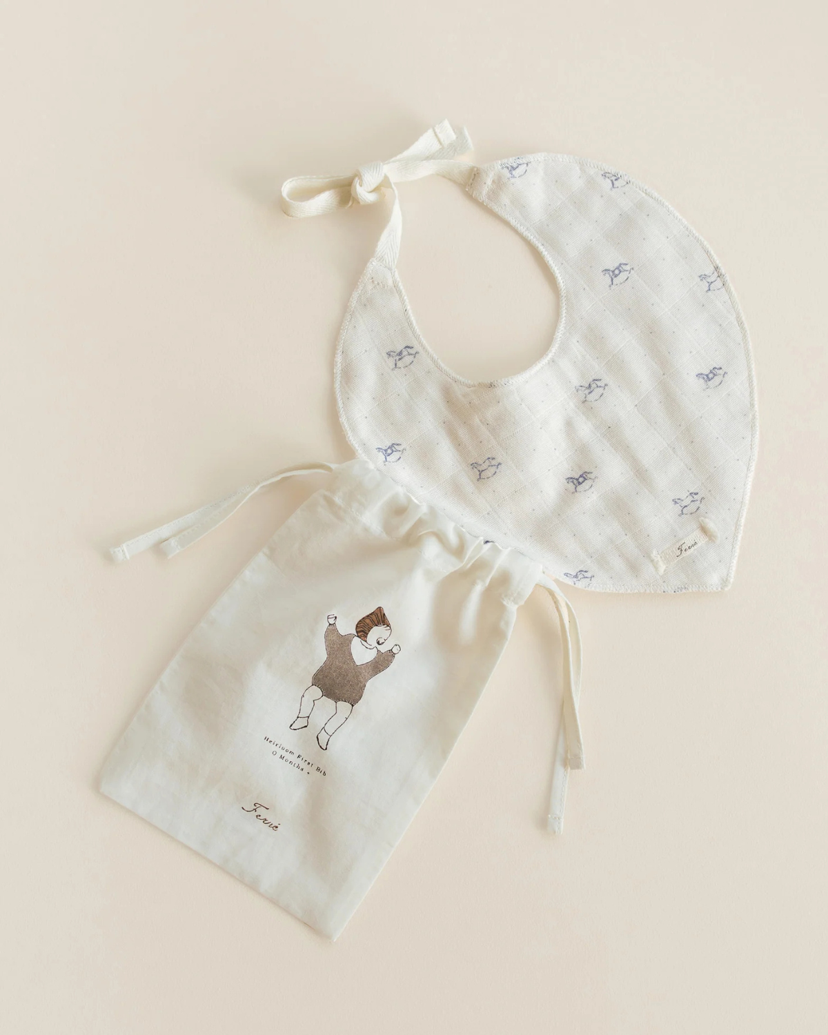 Drool Bib - rocking horse