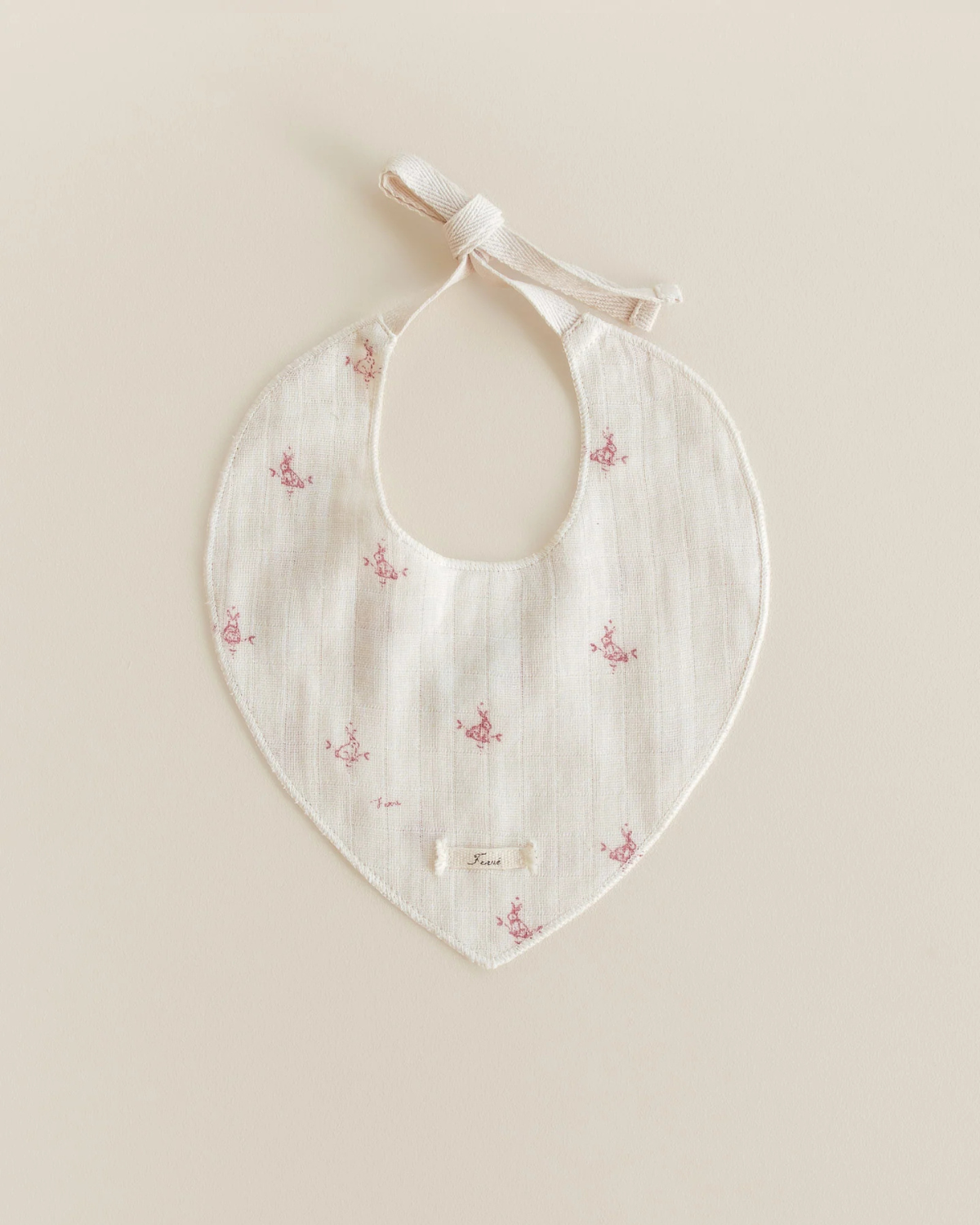 Drool Bib - folk bunny