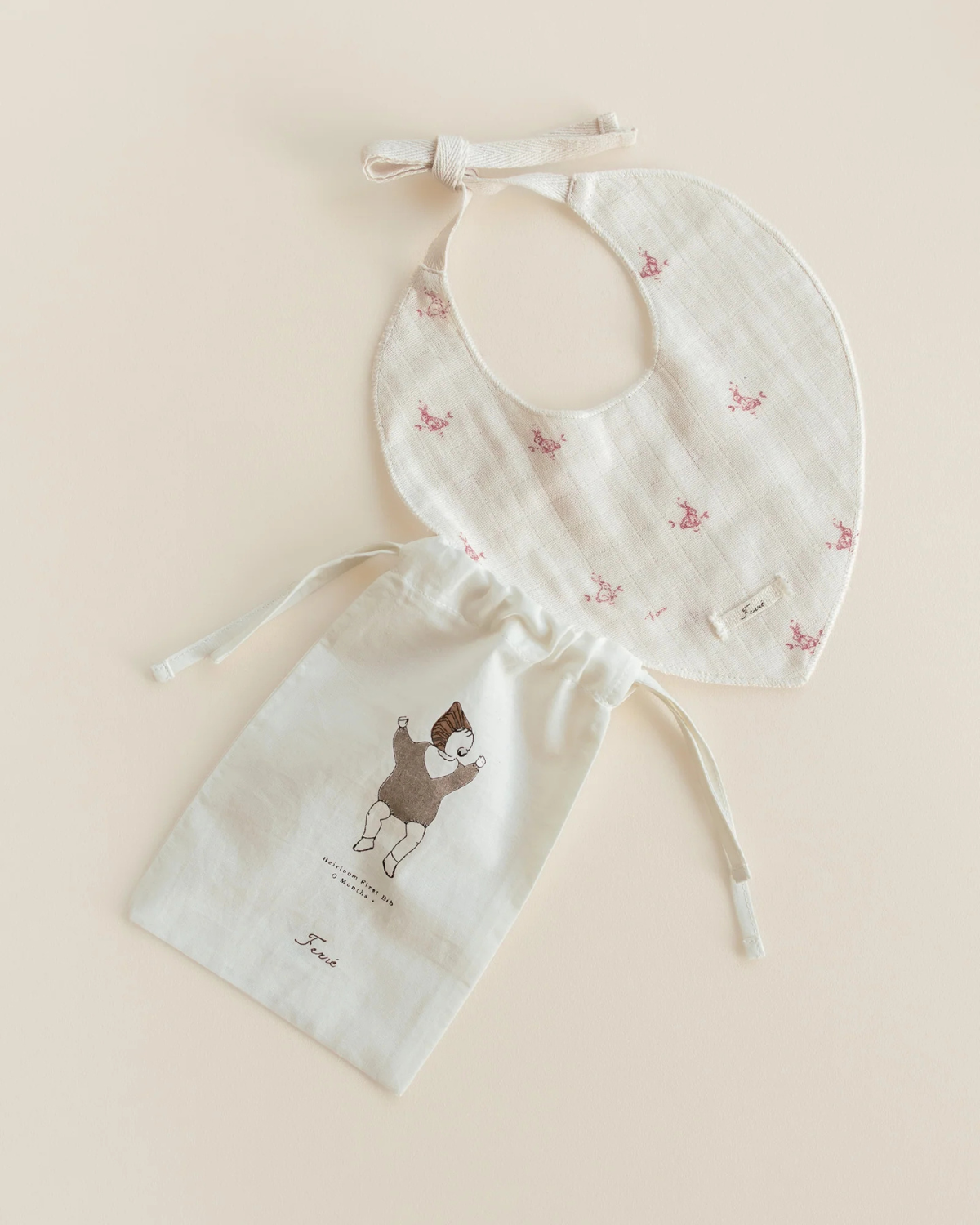 Drool Bib - folk bunny